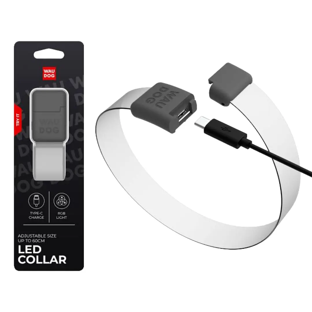 Waudog Genopladelig LED Lyshalsbånd - Billede 5