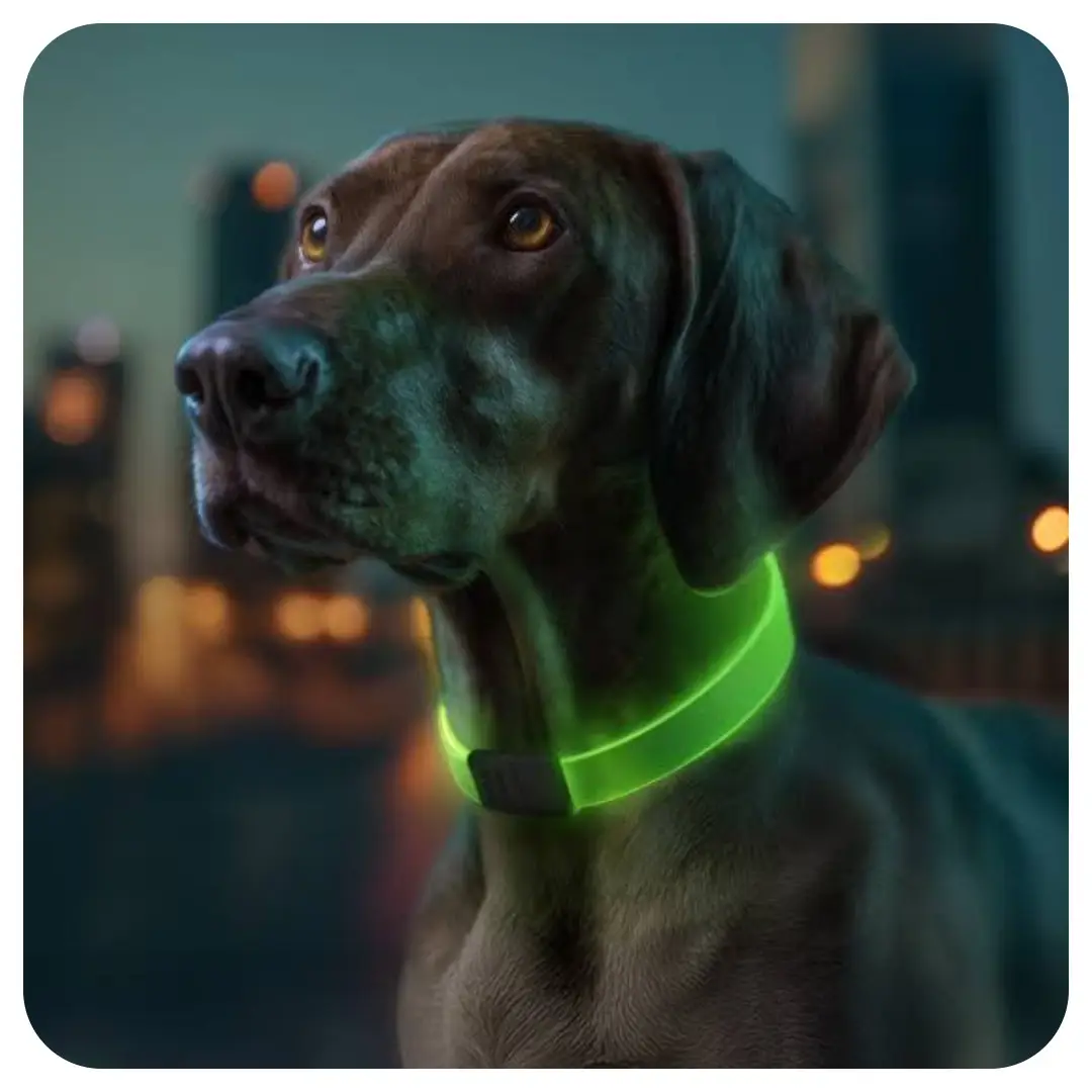 Waudog Genopladelig LED Lyshalsbånd - Billede 2