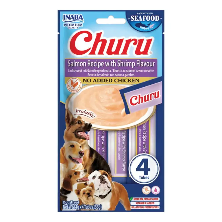 Churu Creamy Snack Med Laks & Rejer Flydende Hundegodbid