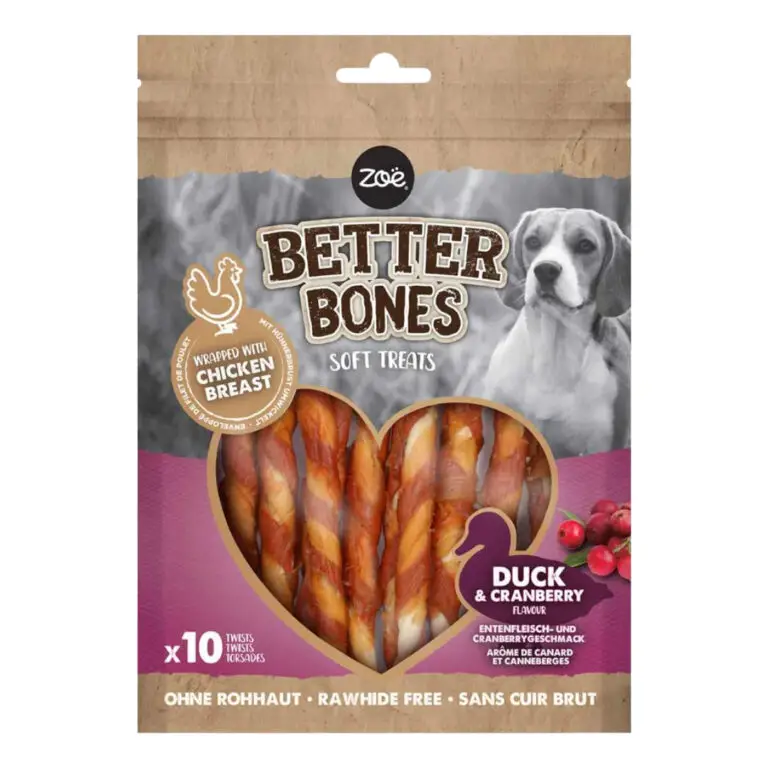 Better Bones Soft Treats Duck Twists Bløde Tyggepinde
