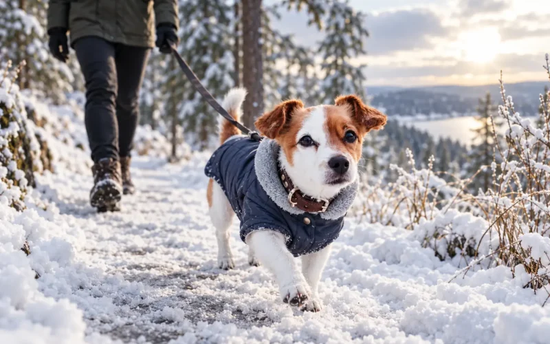 Vinter Pas på din hund i vintervejret!
