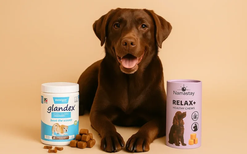 hund med fodertilskud produkter